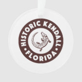 Kendall Florida Circle - Bruin Ornament (voorkant)
