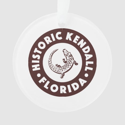 Kendall Florida Circle - Bruin Ornament (voorkant)