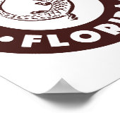 Kendall Florida Circle - Bruin Poster (Hoek)