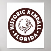 Kendall Florida Circle - Bruin Poster (Voorkant)