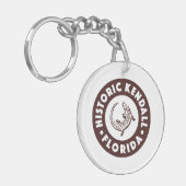 Kendall Florida Circle - Bruin Sleutelhanger (Voorkant Links)