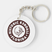 Kendall Florida Circle - Bruin Sleutelhanger (Achterkant)