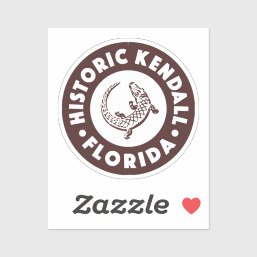 Kendall Florida Circle - Bruin Sticker (Vel)