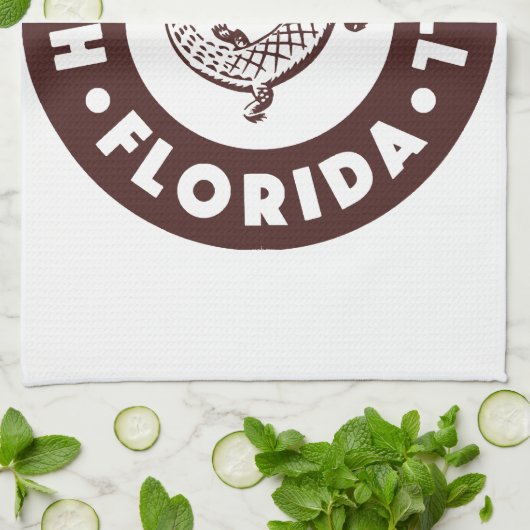 Kendall Florida Circle - Bruin Theedoek (Gevouwen)