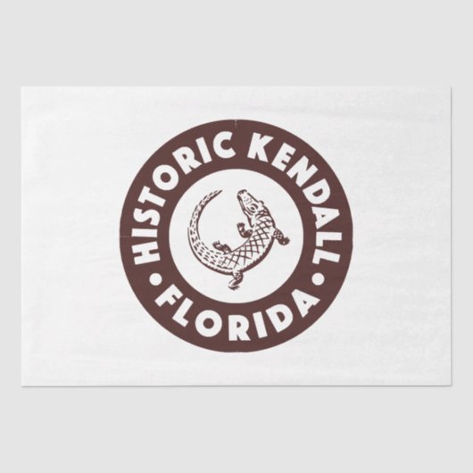 Kendall Florida Circle - Bruin Tissuepapier (Voorkant)