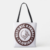 Kendall Florida Circle - Bruin Tote Bag (Achterkant)