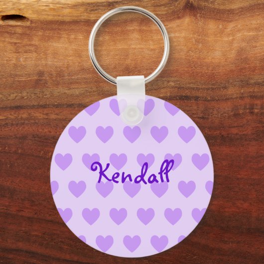 Kendall in Paars Sleutelhanger (Voorkant)