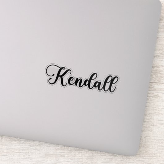 Kendall Name - Handgeschreven kalligrafie Sticker (Detail)