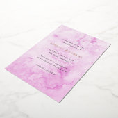 Kendall Pink Elegant Wedding Save the Date Folie Uitnodiging (Gedraaid)