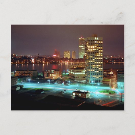 Kendall Square en Boston Skyline, 1967 Briefkaart (Voorkant)