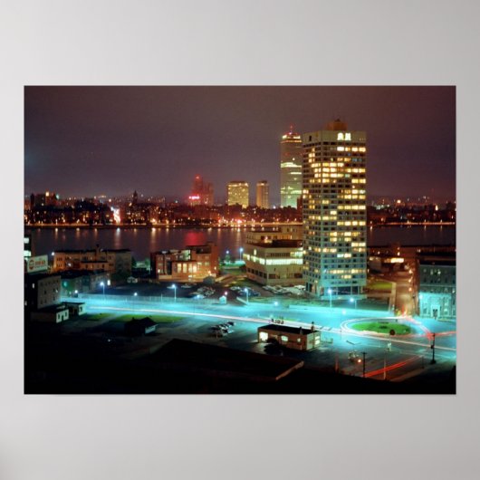 Kendall Square en Boston Skyline, 1967 Poster (Voorkant)