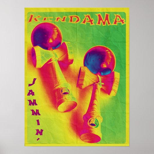 Kendama Jammin' Psychedelic Poster (Voorkant)
