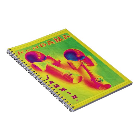 Kendama Jammin' Psychedelic Poster Notitieboek (Rechterzijde)