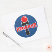 Kendama Logo Ronde Sticker (Envelop)