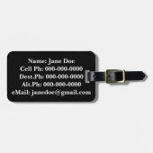 Kendama Red, White en Black Lighthouse Bagagelabel (Voorkant horizontaal)