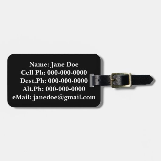 Kendama Red, White en Black Lighthouse Bagagelabel (Voorkant horizontaal)