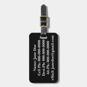 Kendama Red, White en Black Lighthouse Bagagelabel (Voorkant verticaal)