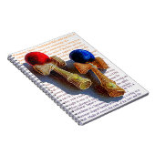 Kendama, Rood en Blauwe Kleur Schets Notitieboek (Rechterzijde)