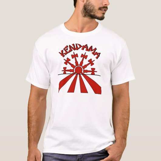 Kendama Sun, rood T-shirt (Voorkant)