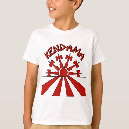 Kendama Sun, rood T-shirt (Voorkant)