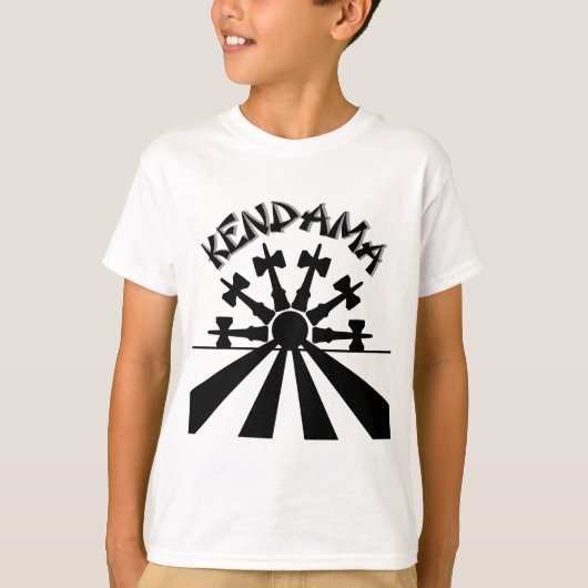 Kendama Sun, zwart T-shirt (Voorkant)