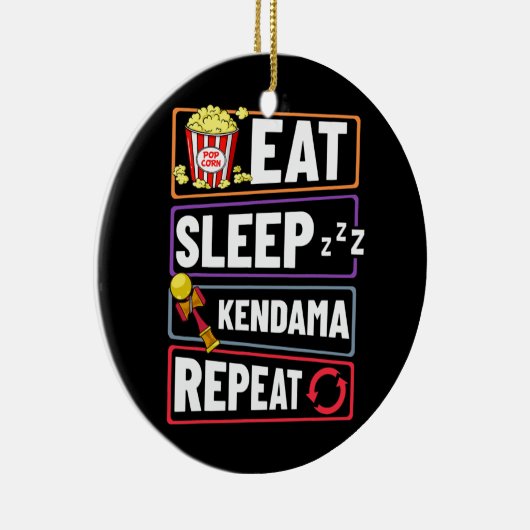 Kendama Trick Japanse Speelgoed Ball Game Beginner Keramisch Ornament (Rechts)