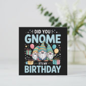 Kende je mijn verjaardag Tuinkabouter Feest Kabout Feestdagenkaart (Staand voorkant)