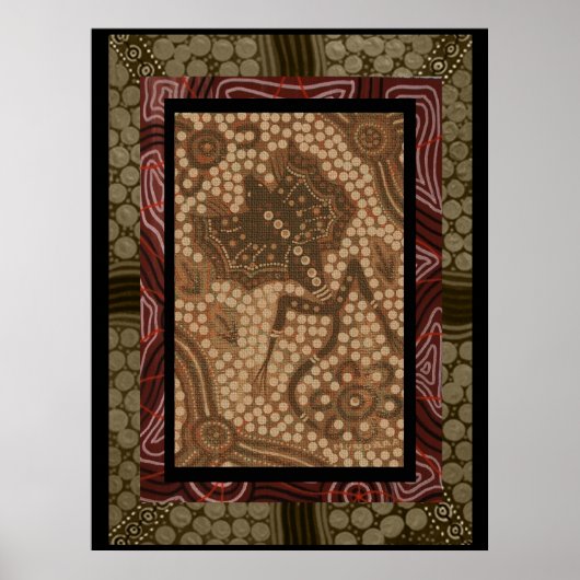 Kendi Frill Neck Lizard Poster (Voorkant)