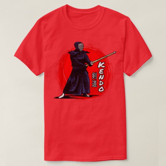 Kendo Aikido vechtsporter T-shirt (Design voorkant)