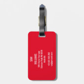 Kendo Bagagelabel (Achterkant verticaal)