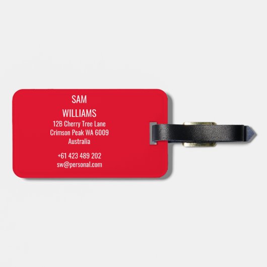 Kendo Bagagelabel (Achterkant horizontaal)