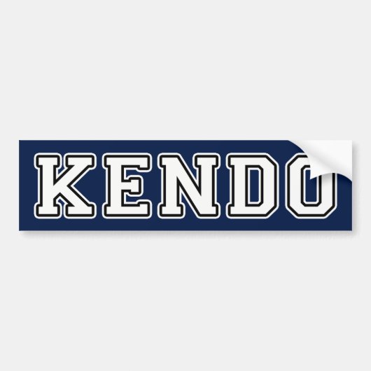 Kendo Bumpersticker (Voorkant)