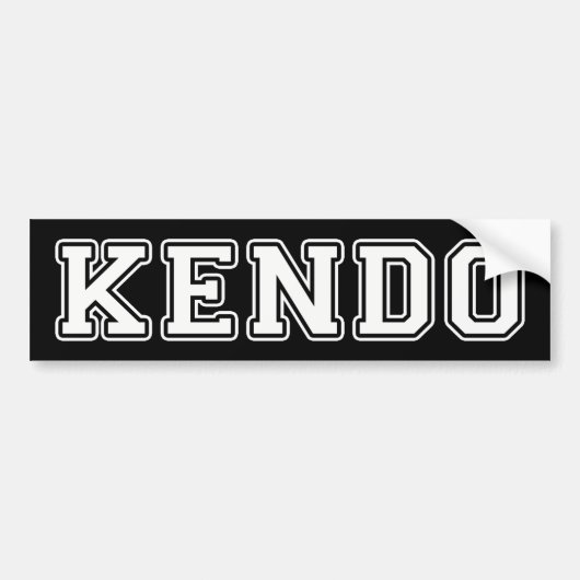 Kendo Bumpersticker (Voorkant)