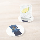 Kendo Esgrima Zandsteen Onderzetter (Zijkant)