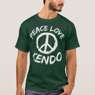 Kendo Gezegde Design Japan Sword Art Peace Love Ke T-shirt