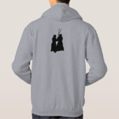 Kendo (grijs zwart/as) hoodie (Achterkant)