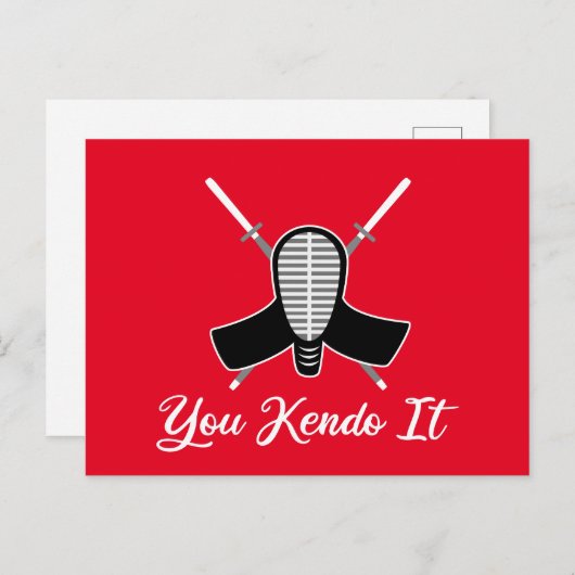 Kendo it - grappige Kendo Aikido Pun Joke Graphic Briefkaart (Voorkant / Achterkant)