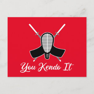 Kendo it - grappige Kendo Aikido Pun Joke Graphic Briefkaart