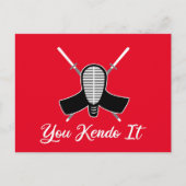 Kendo it - grappige Kendo Aikido Pun Joke Graphic Briefkaart (Voorkant)