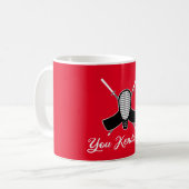Kendo it - grappige Kendo Aikido Pun Joke Graphic Koffiemok (Voorkant links)