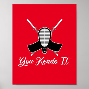 Kendo it - grappige Kendo Aikido Pun Joke Graphic Poster