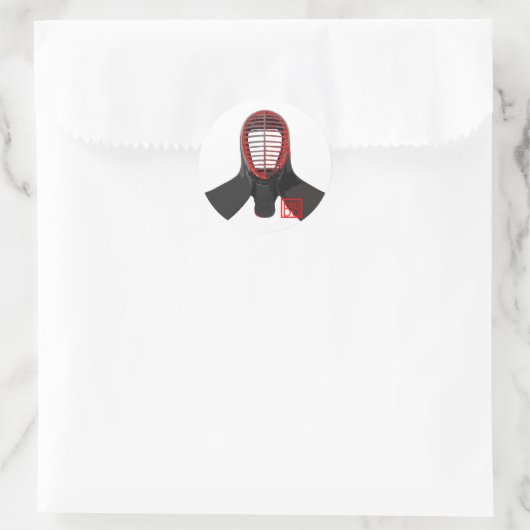 Kendo mannen sticker (Tas)