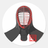Kendo mannen sticker (Voorkant)