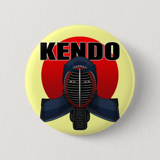 Kendo men1 ronde button 5,7 cm (Voorkant)