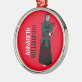 Kendo Metalen Ornament (Links)