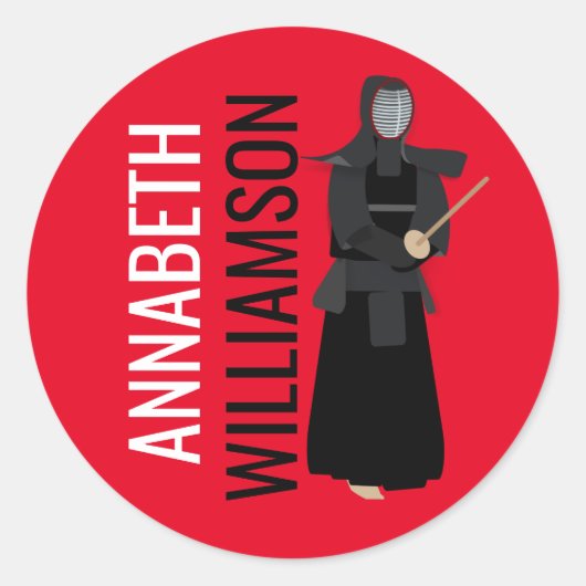 Kendo Ronde Sticker (Voorkant)