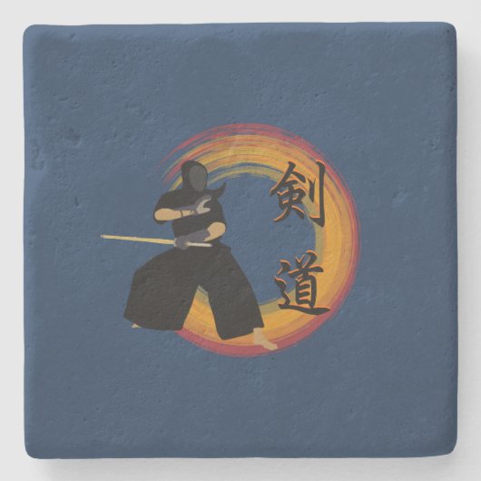 Kendo Stenen Onderzetter (Voorkant)