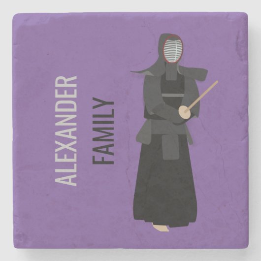 Kendo Stenen Onderzetter (Voorkant)