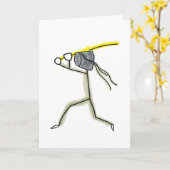 Kendo Stickman Kaart (Gele Bloem)