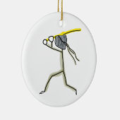 Kendo Stickman Keramisch Ornament (Rechts)